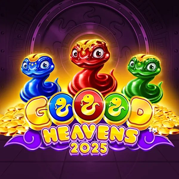 Goood Heavens slot logo by Rarestone Gaming at Whamoo CasinoGoood Heavens