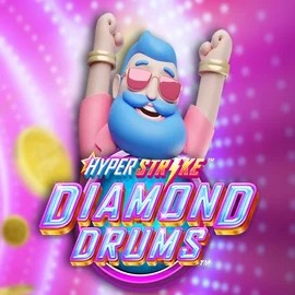 Hyper Strike Diamond Drums logo – Slots by Gameburger Studios at Whamoo Casino