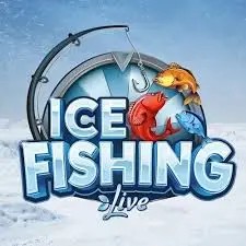 Ice Fishing Live slot logo by Evolution at Whamoo Casino