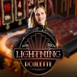 Lightning Roulette game by Evolution – logo hosted on Whamoo Casino
