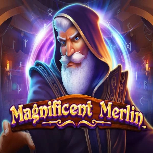 Magnificent Merlin online game logo by Greentube on whamoocasino.eu.com