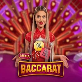 Mega Baccarat game by Pragmatic Play – logo hosted on Whamoo Casino